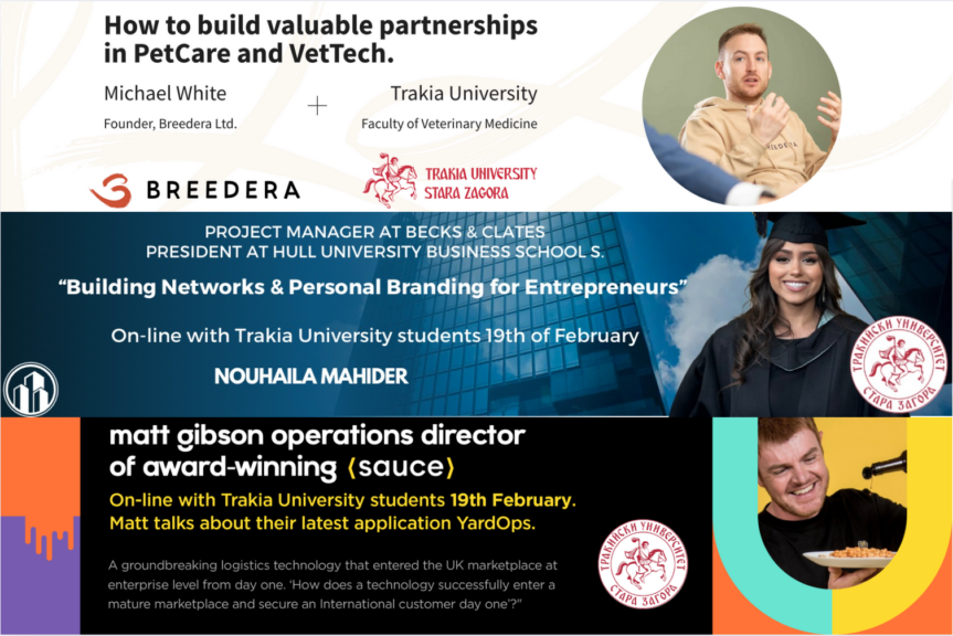 Exciting British Speakers for TRAKIA University Accelerator Programme 
